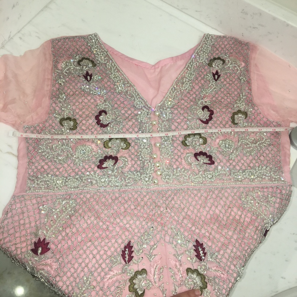 NWOT Pakistani heavy formal party salwar kameez - Picture 8 of 8
